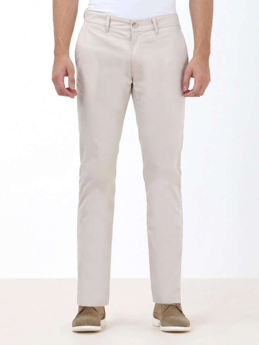 Taş Düz Dokuma Slim Fit Casual Pamuk Karışımlı Pantolon - 2