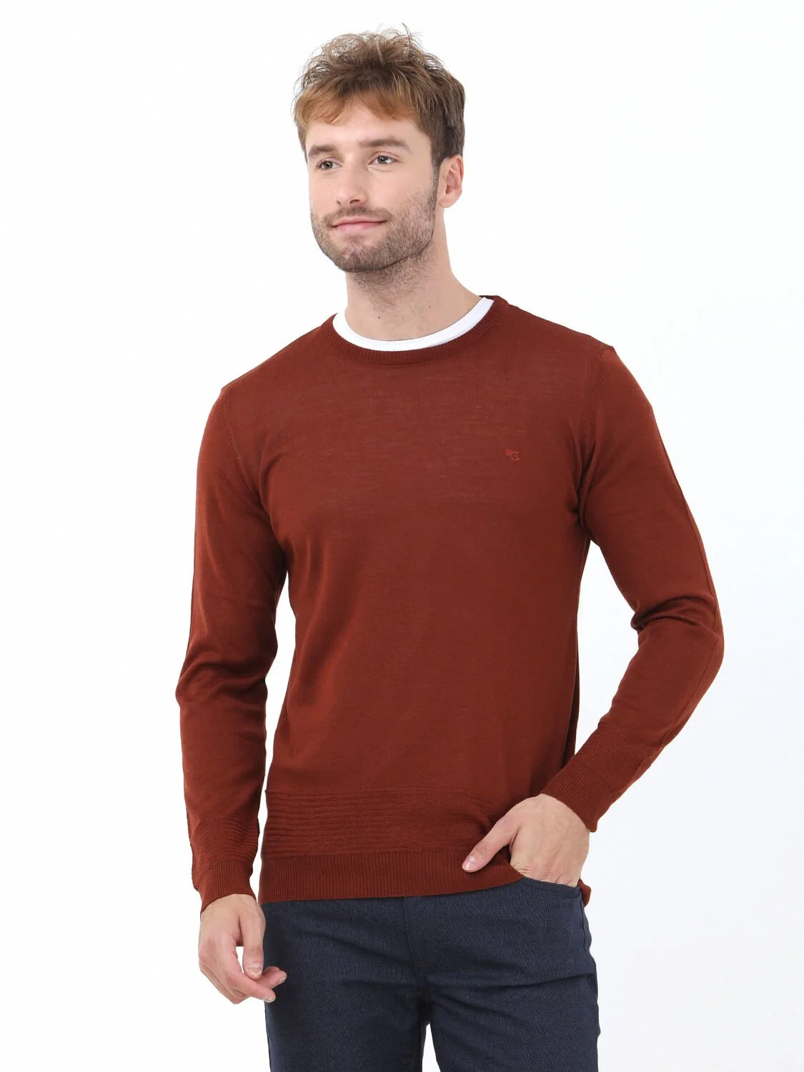 Tile Red Knitwear Sweatshirt - 1