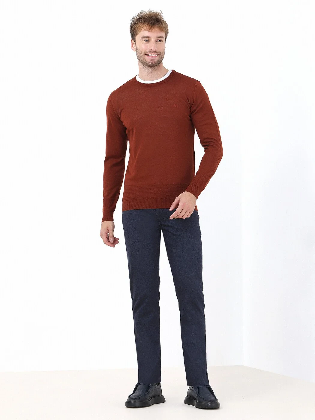 Tile Red Knitwear Sweatshirt - 2