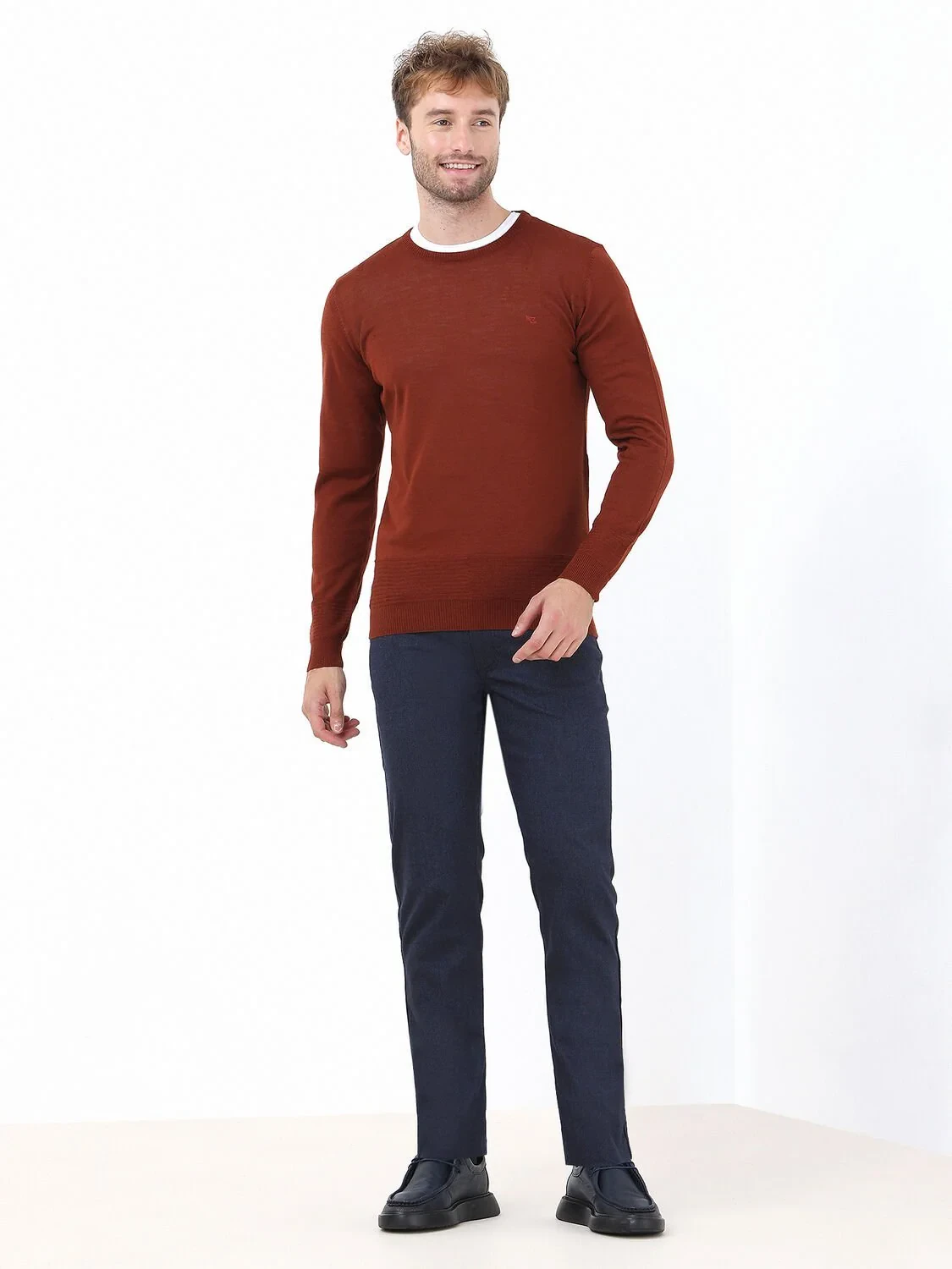 Tile Red Knitwear Sweatshirt - 2