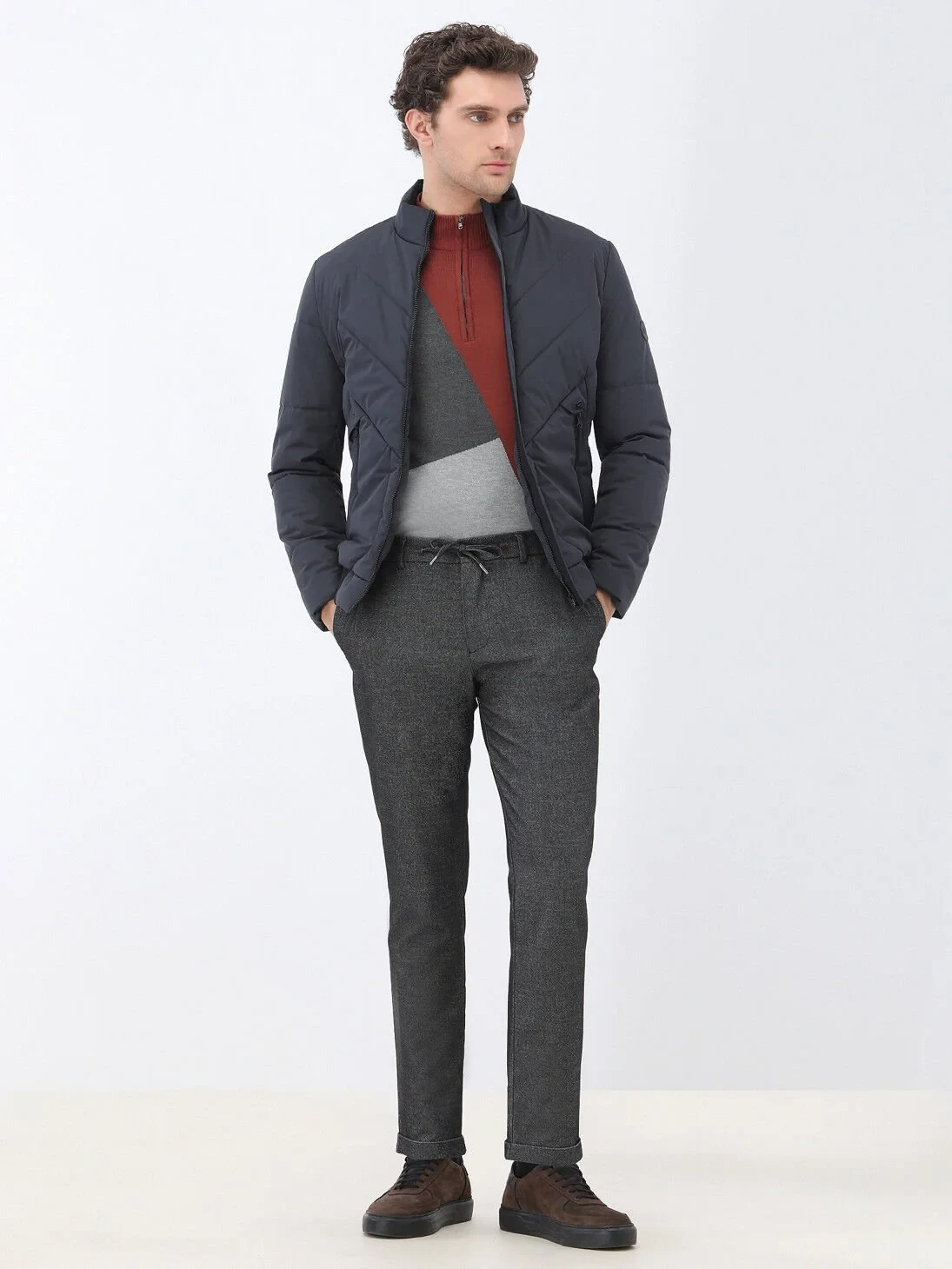 Tile Red Knitwear Sweatshirt - 3
