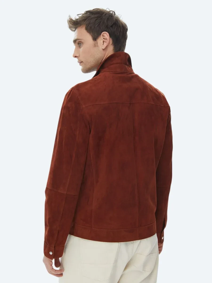 Tile Red Leather Coat - 12