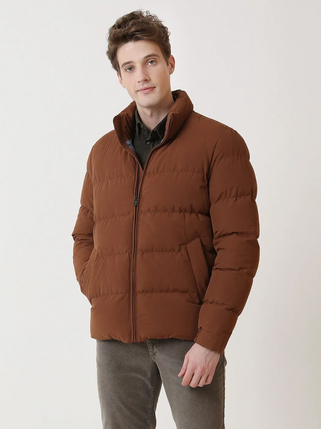 Tile Red Weaving Coat - 4