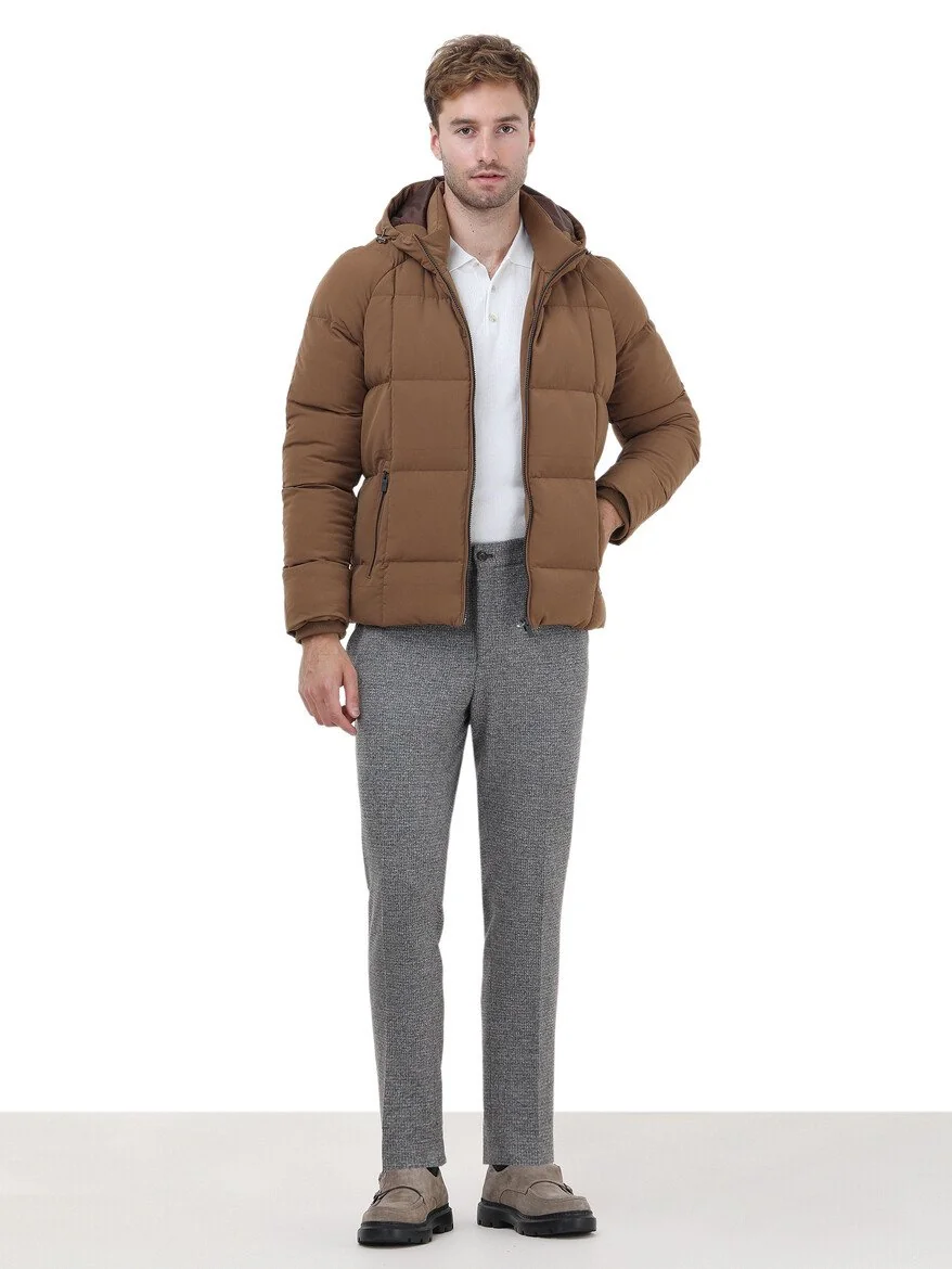 Vizon Baskılı Modern Fit Örme Takım Elbise - 3