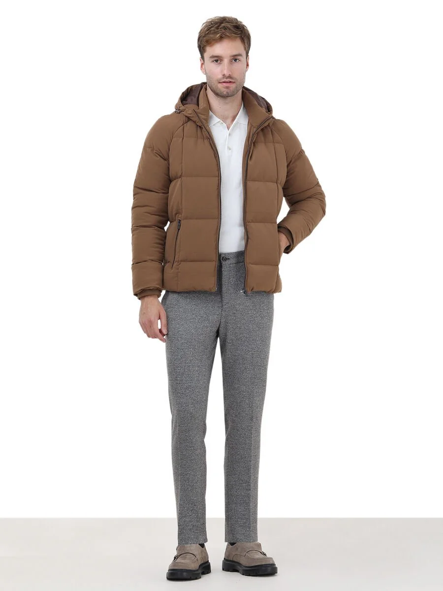 Vizon Baskılı Modern Fit Örme Takım Elbise - 3