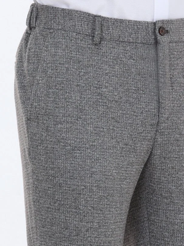 Vizon Baskılı Modern Fit Örme Takım Elbise - 5