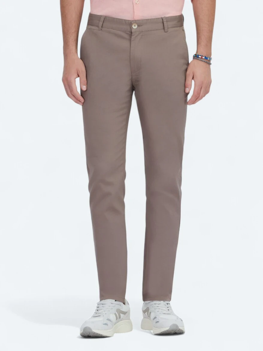 Vizon Dokuma Casual Pamuk Karışımlı Pantolon - 2