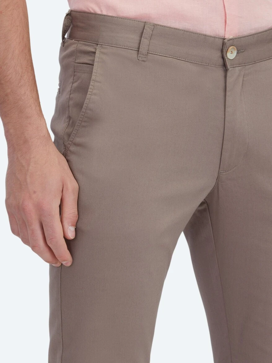Vizon Dokuma Casual Pamuk Karışımlı Pantolon - 3