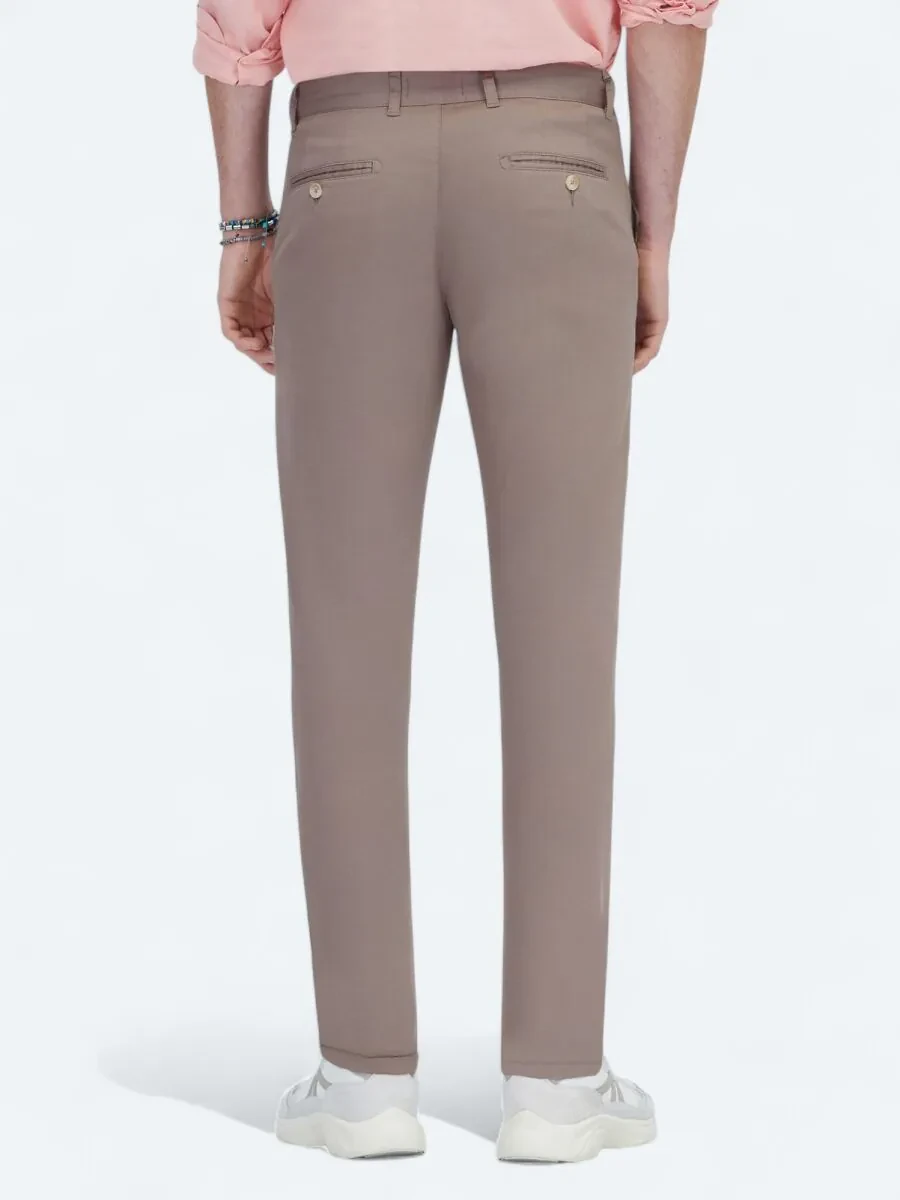 Vizon Dokuma Casual Pamuk Karışımlı Pantolon - 4