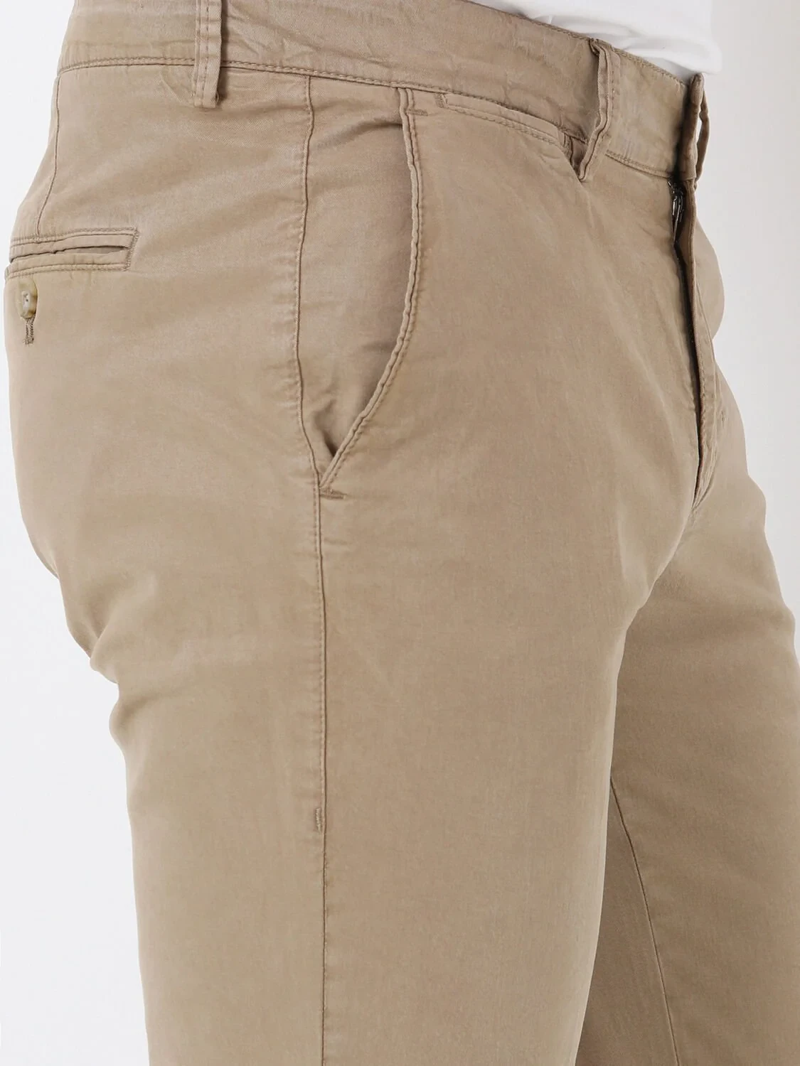 Vizon Dokuma Slim Fit Casual Pamuk Karışımlı Pantolon - 3