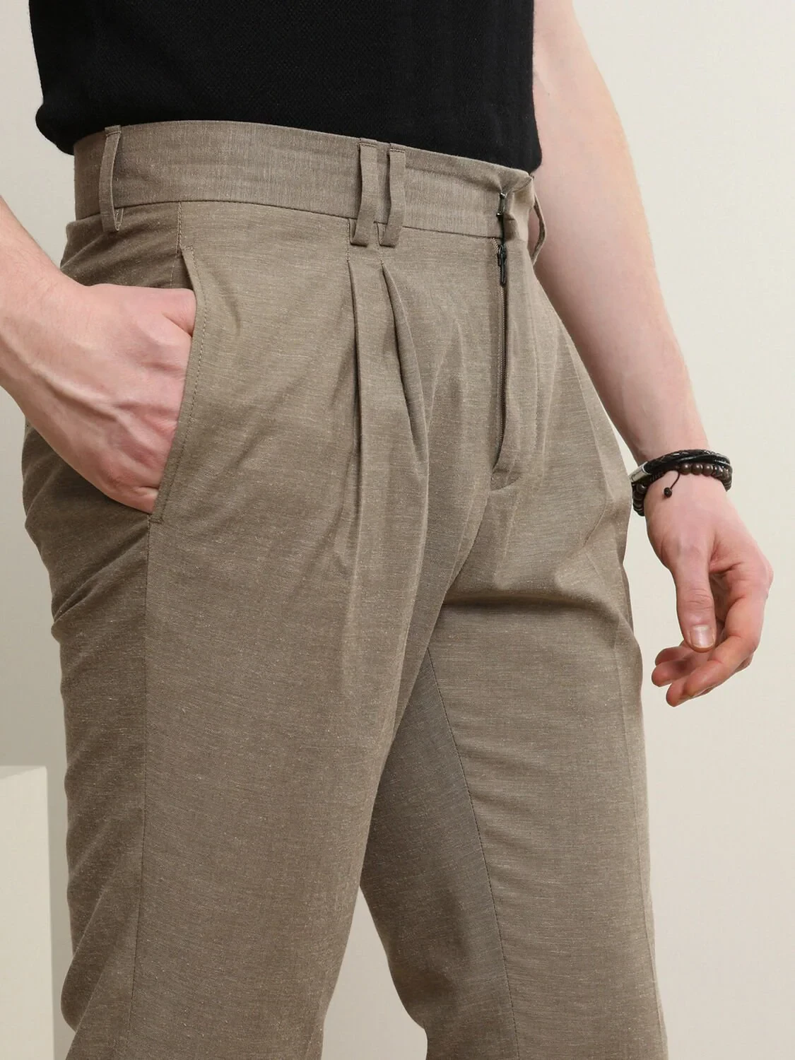 Vizon Dokuma Slim Fit Smart Casual %100 Yün Pantolon - 2