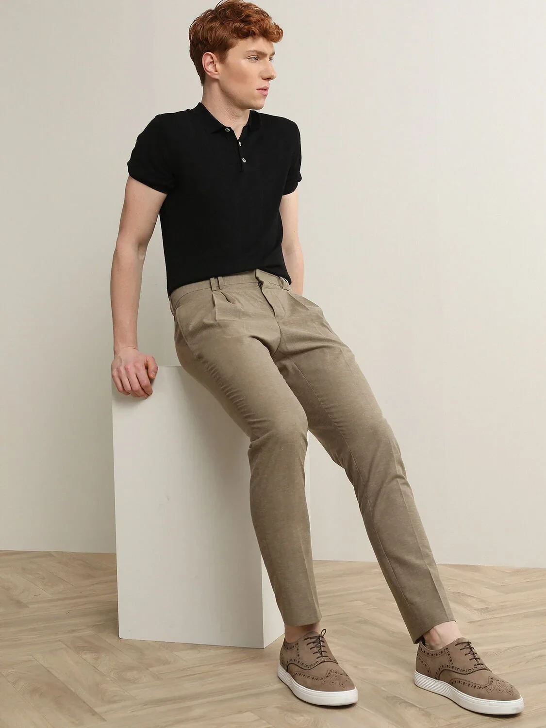Vizon Dokuma Slim Fit Smart Casual %100 Yün Pantolon - 3