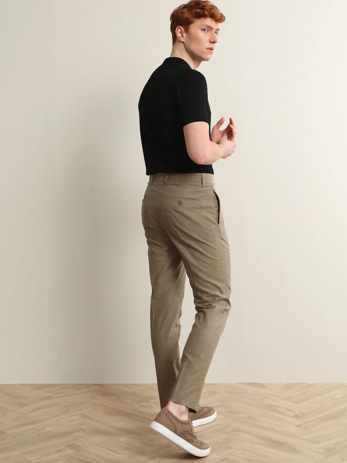Vizon Dokuma Slim Fit Smart Casual %100 Yün Pantolon - 6