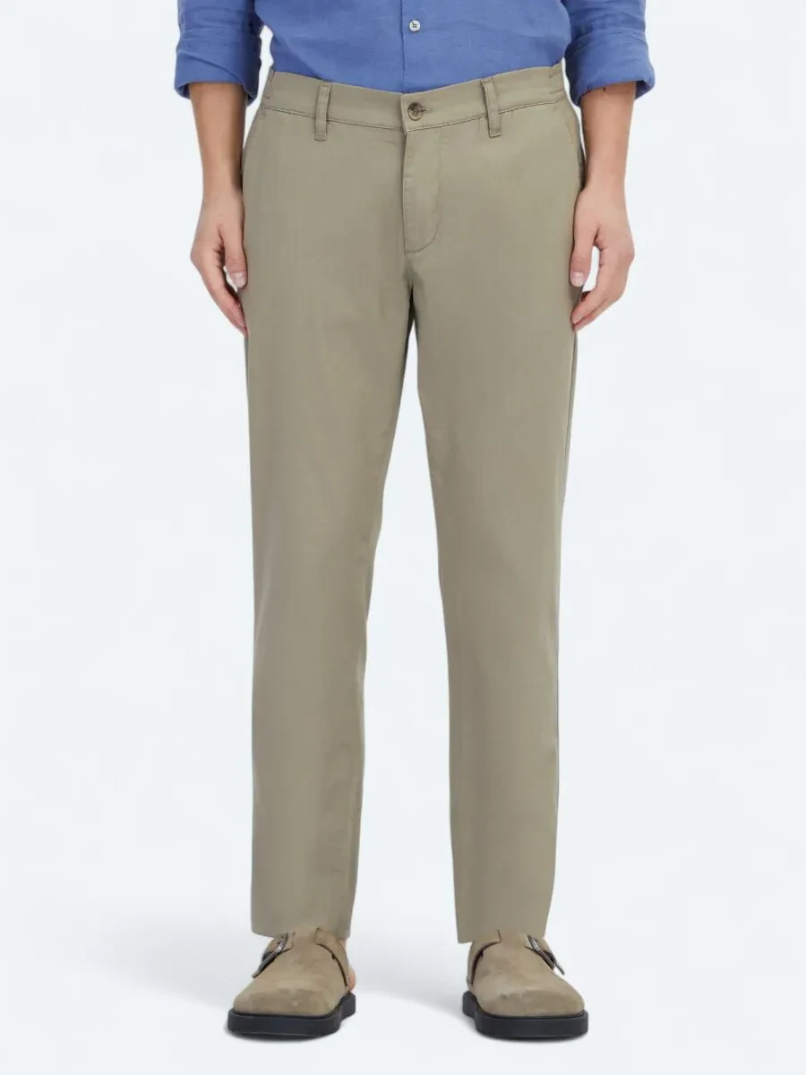 Vizon Düz Dokuma Jogging Fit Casual Pamuk Karışımlı Pantolon - 2