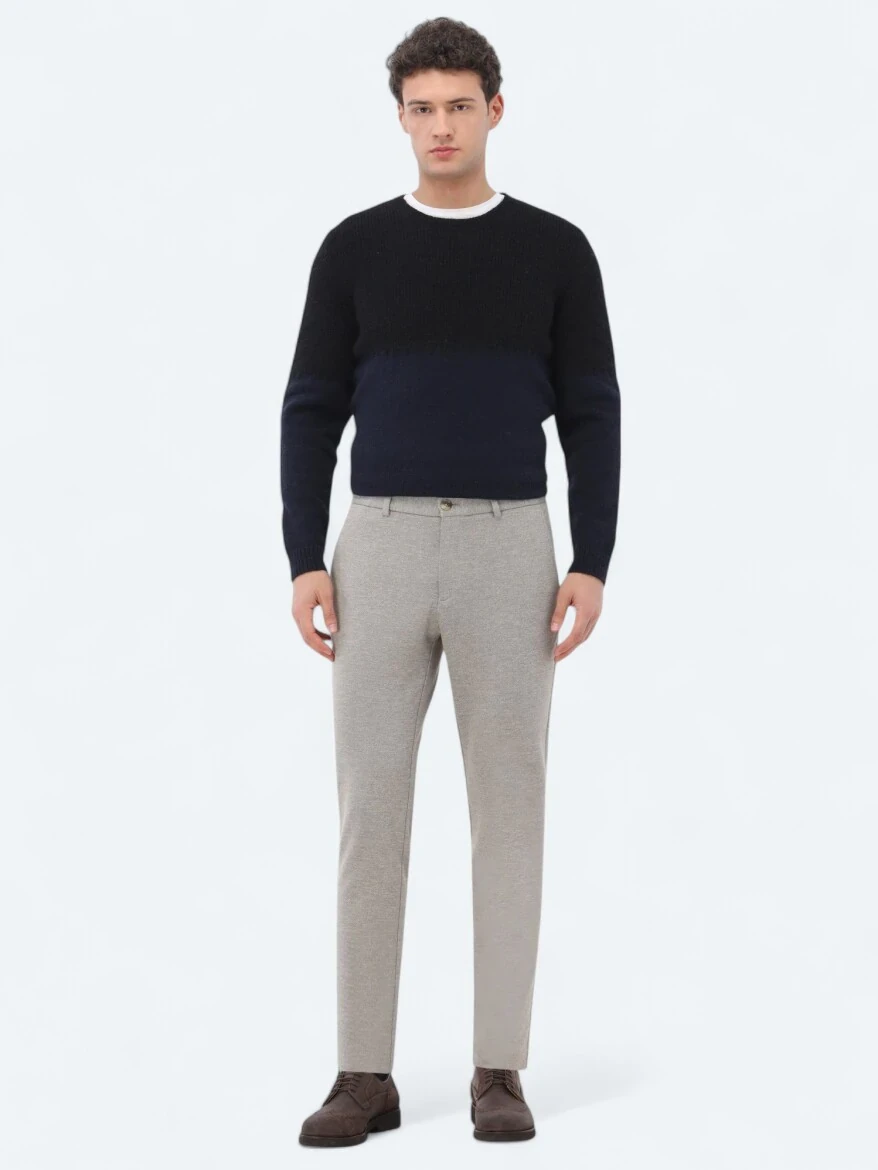 Vizon Örme Jogging Fit Casual Pamuk Karışımlı Pantolon - 1