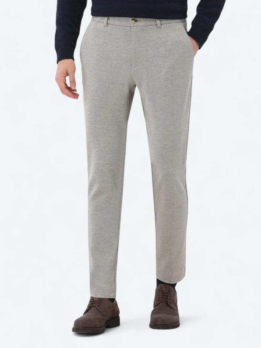 Vizon Örme Jogging Fit Casual Pamuk Karışımlı Pantolon - 2