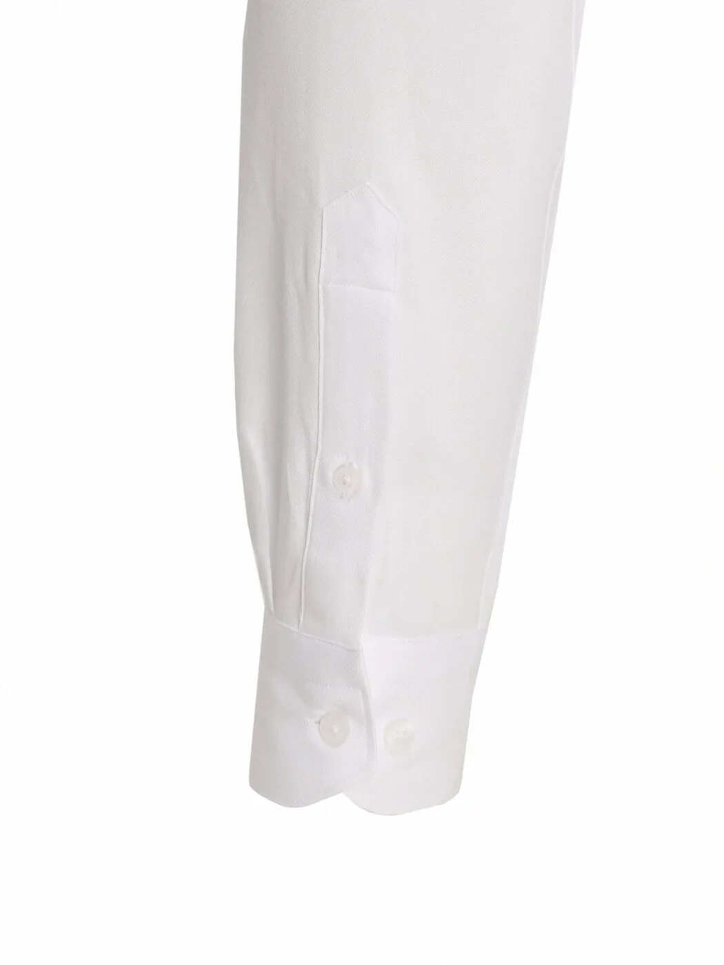 White Plain Slim Fit Weaving Classical Cotton Blended Shirt 