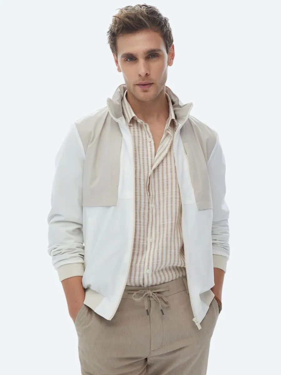 White Weaving Coat - 2