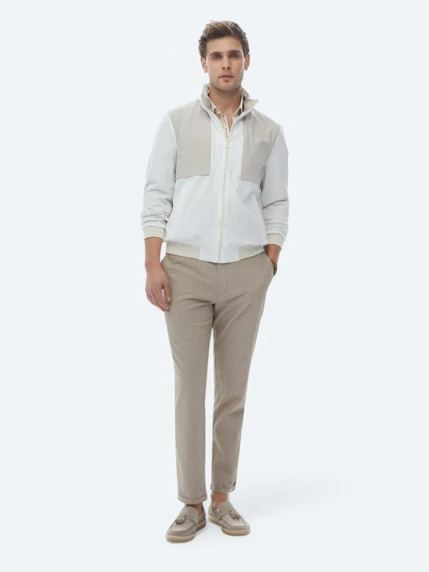White Weaving Coat - 3