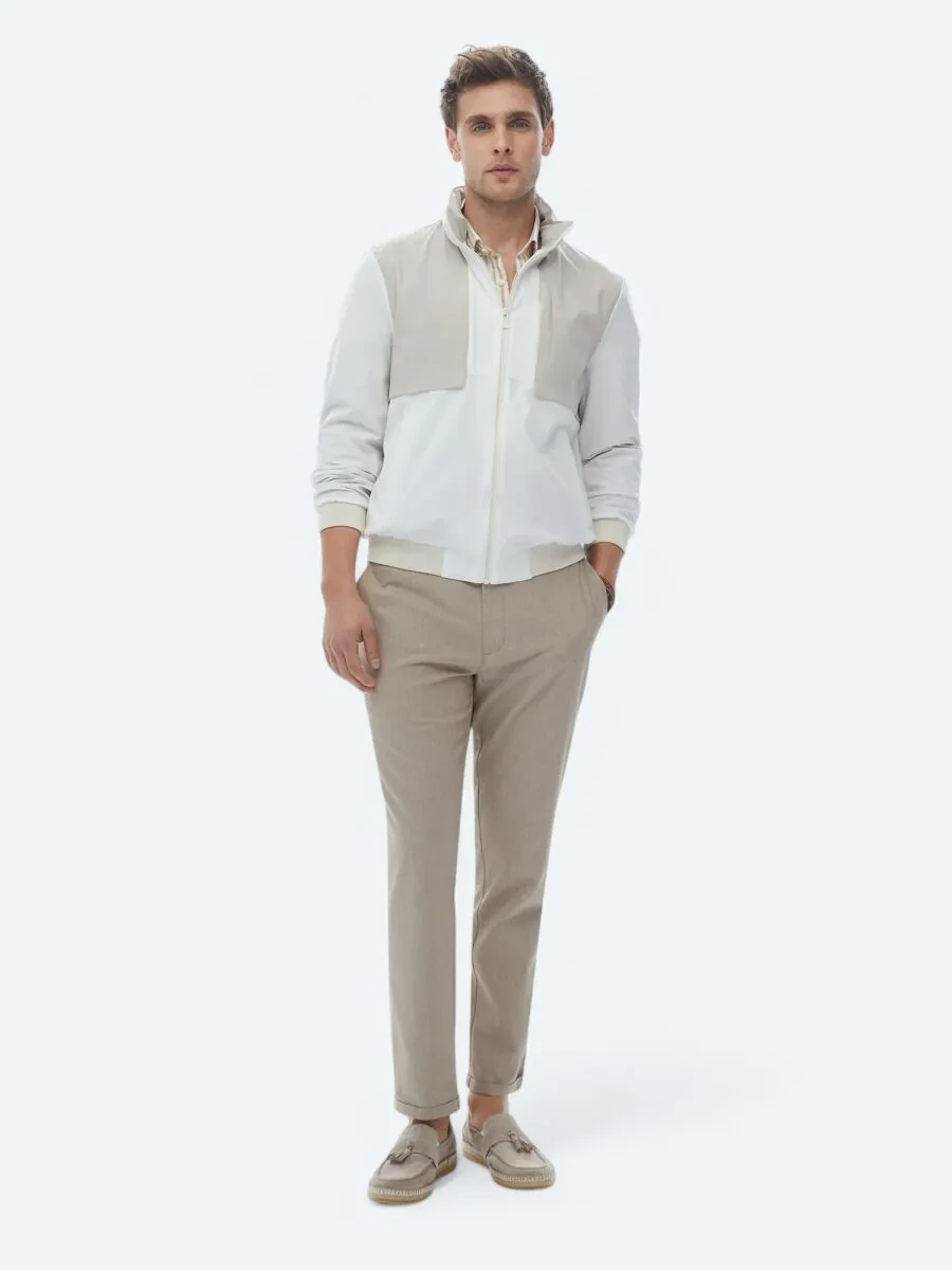 White Weaving Coat - 3