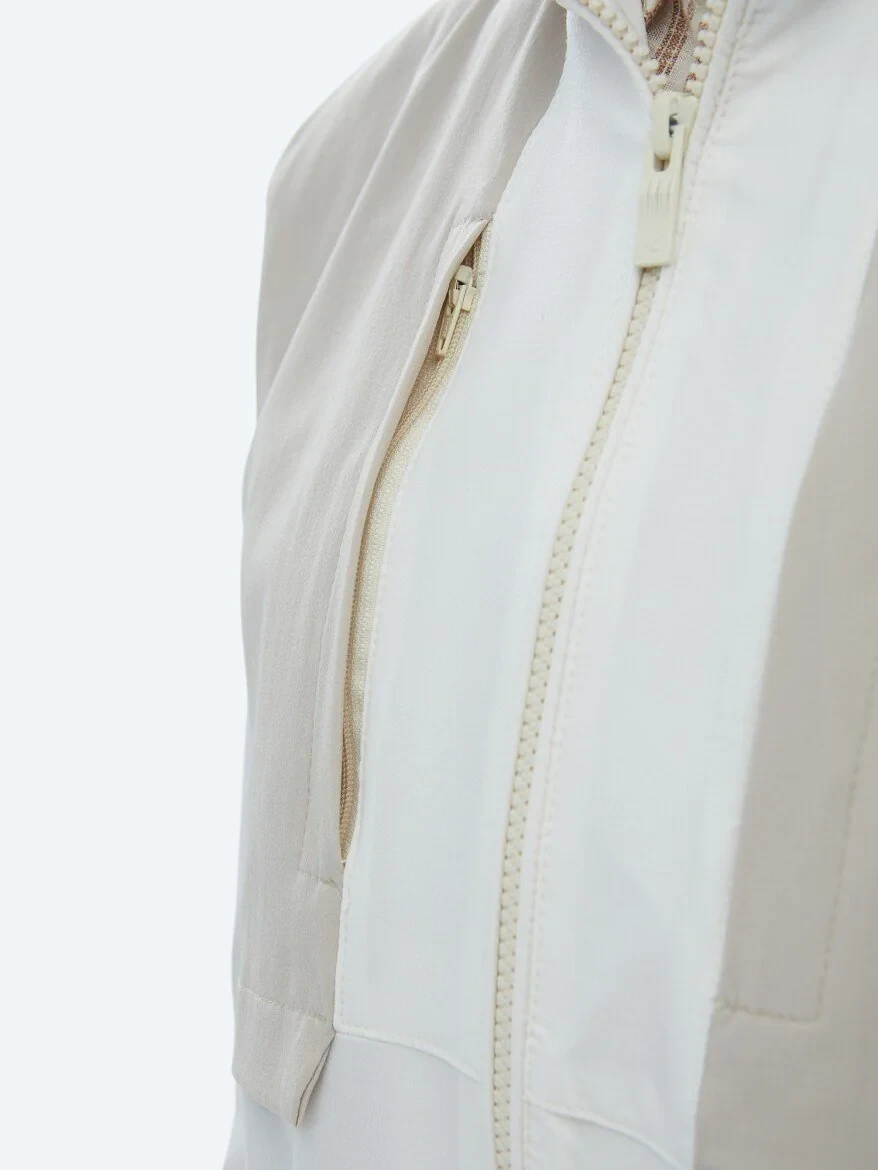 White Weaving Coat - 6