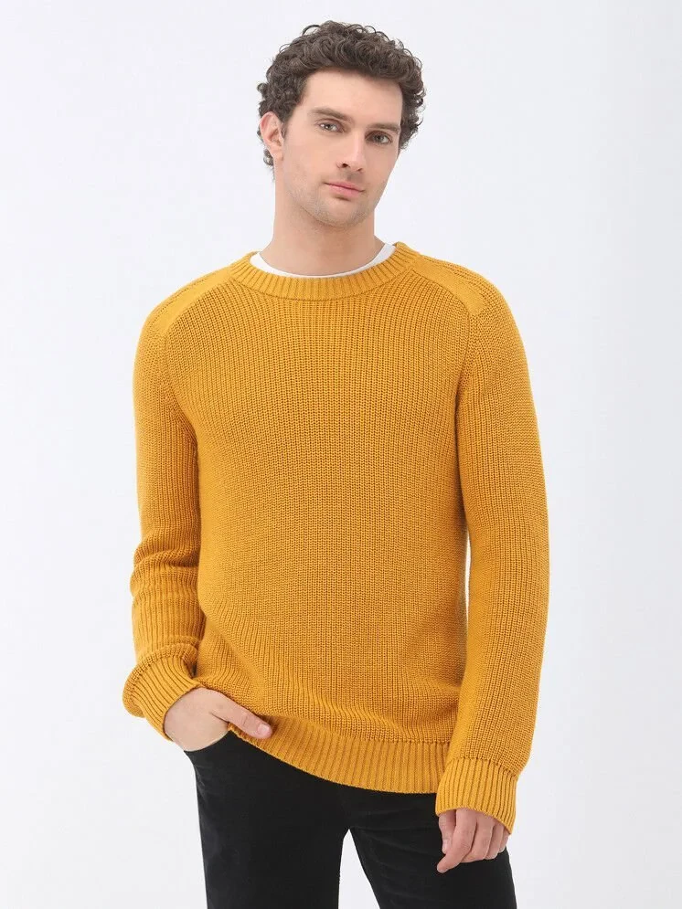 Yellow Knitwear Sweatshirt - 1