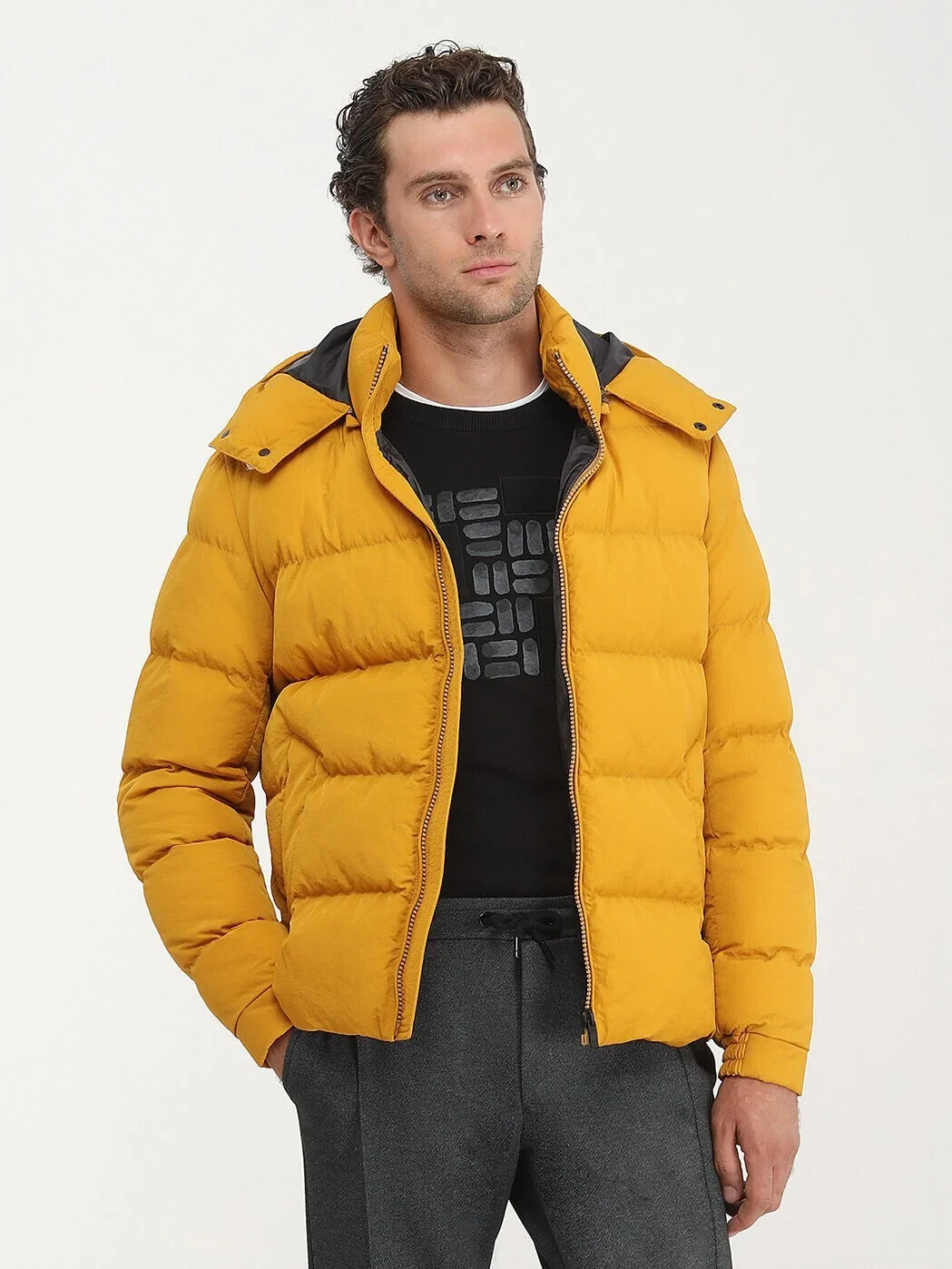 Yellow Weaving Coat - 1