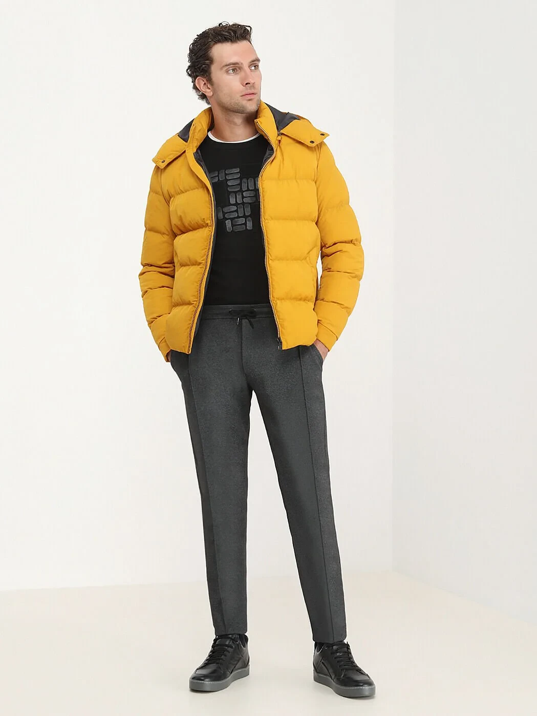 Yellow Weaving Coat - 6